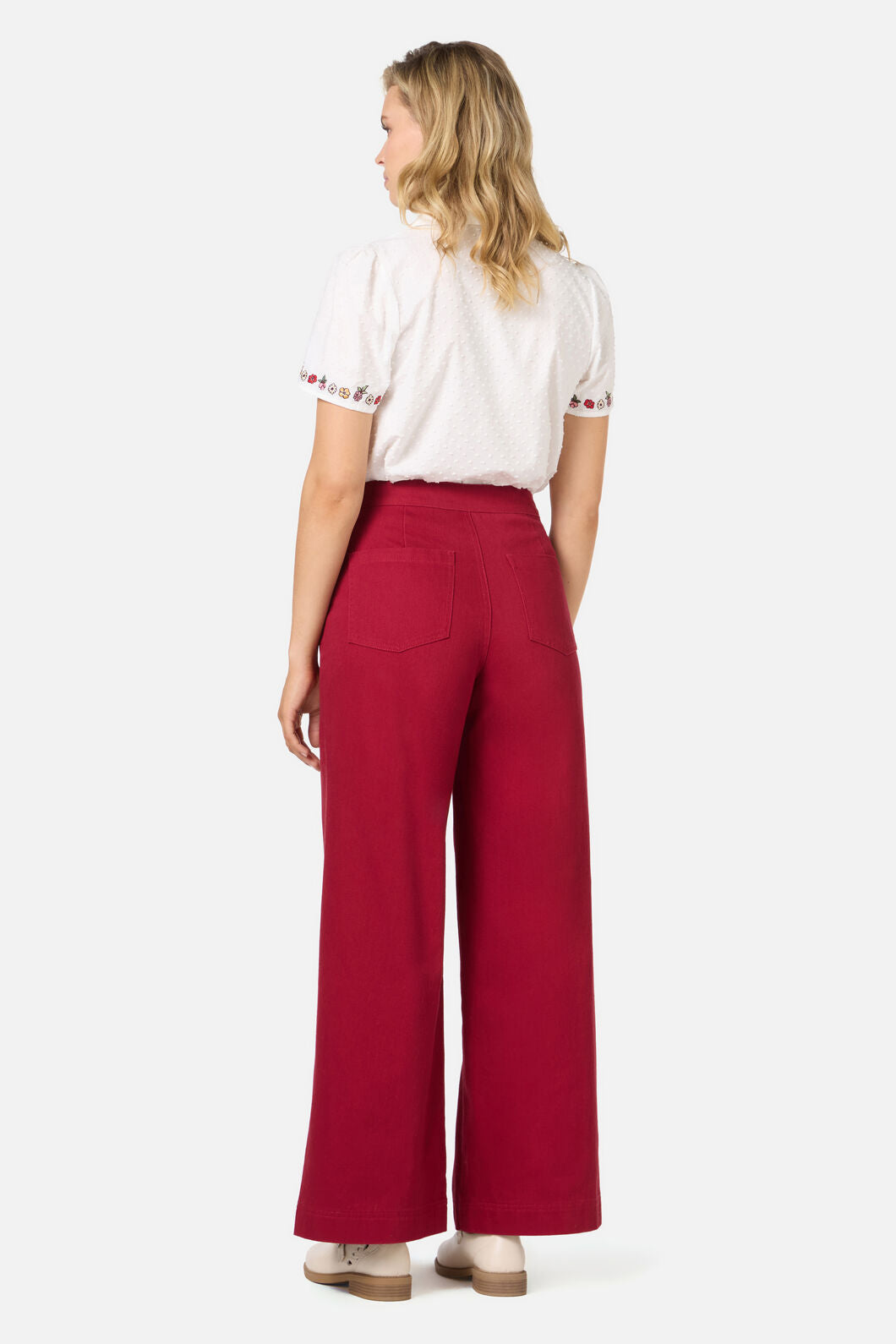 Princess Highway - Susan Sailor Drill Jean - red