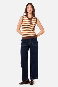 Princess Highway - Erin Knit Vest - choco-lemon
