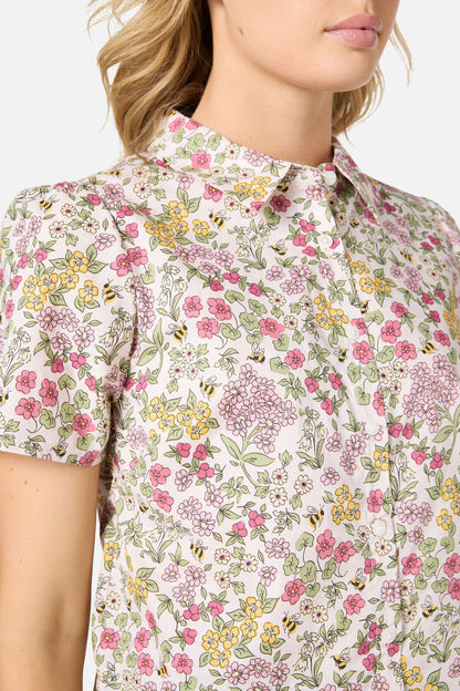 Princess Highway - Libby Bee Ditsy Shirt - cream