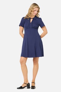 Princess Highway - Josie Sweet Collar Tea Dress - navy