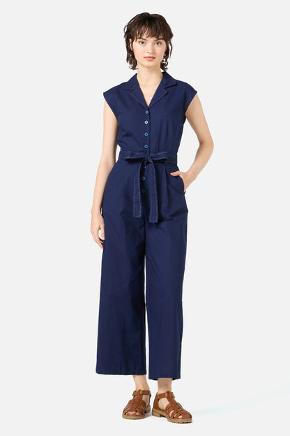 Princess Highway - Dani Collared Jumpsuit - navy