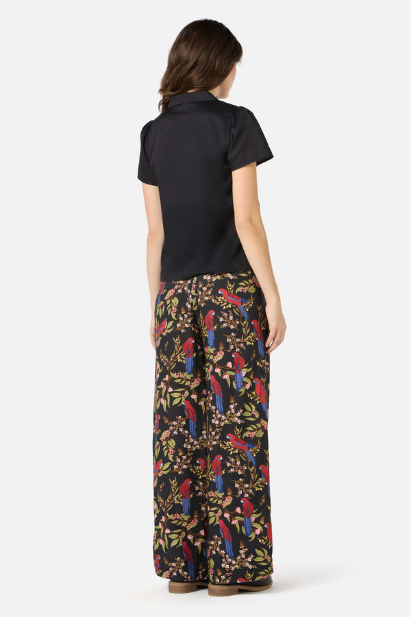 Princess Highway - Lara Short Sleeve Blouse - black