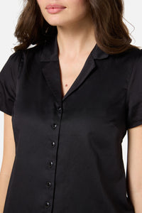 Princess Highway - Lara Short Sleeve Blouse - black