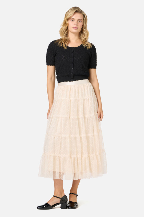 Princess Highway - Avery Tulle Midi Skirt - cream
