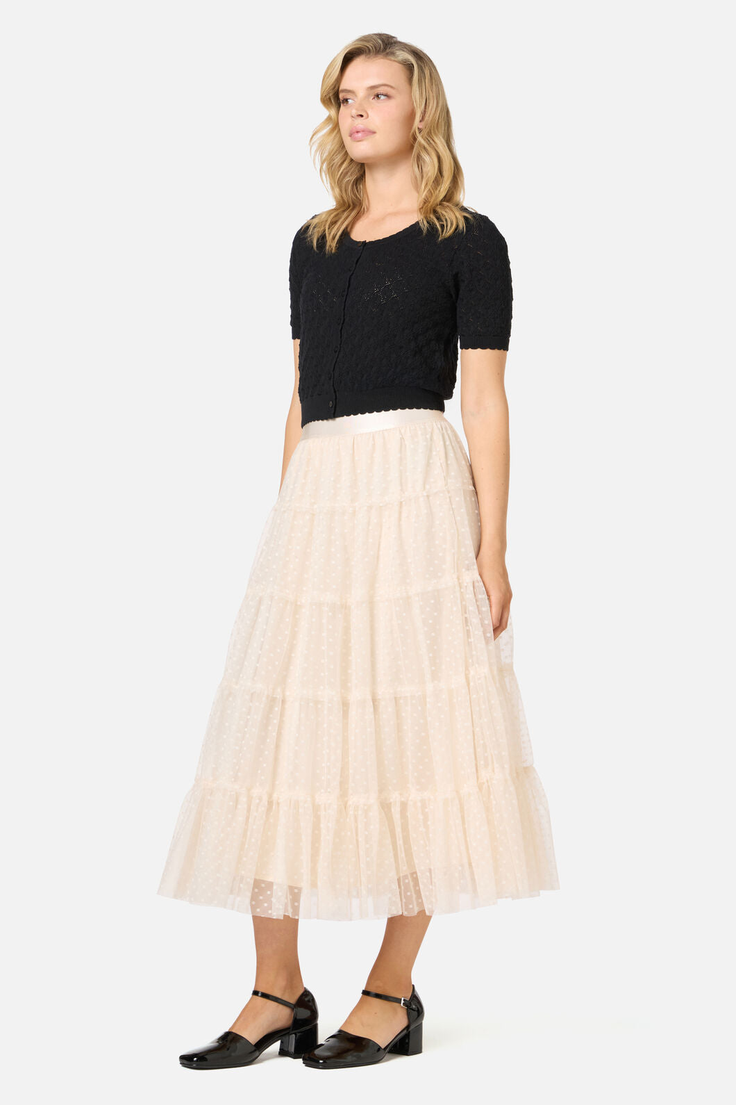 Princess Highway - Avery Tulle Midi Skirt - cream