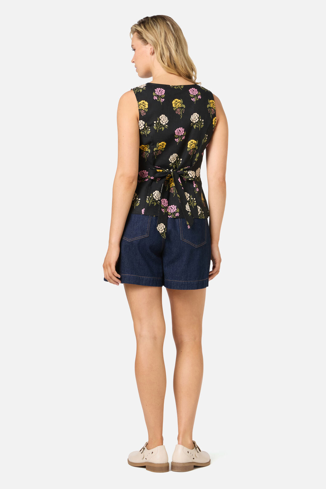 Princess Highway - Astrid Rose Button Front Top - black