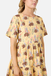 Princess Highway - Echidna Smock Dress - yellow