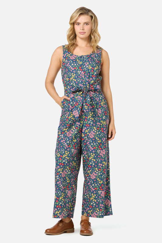 Princess Highway - Libby Bee Ditsy Jumpsuit - blue
