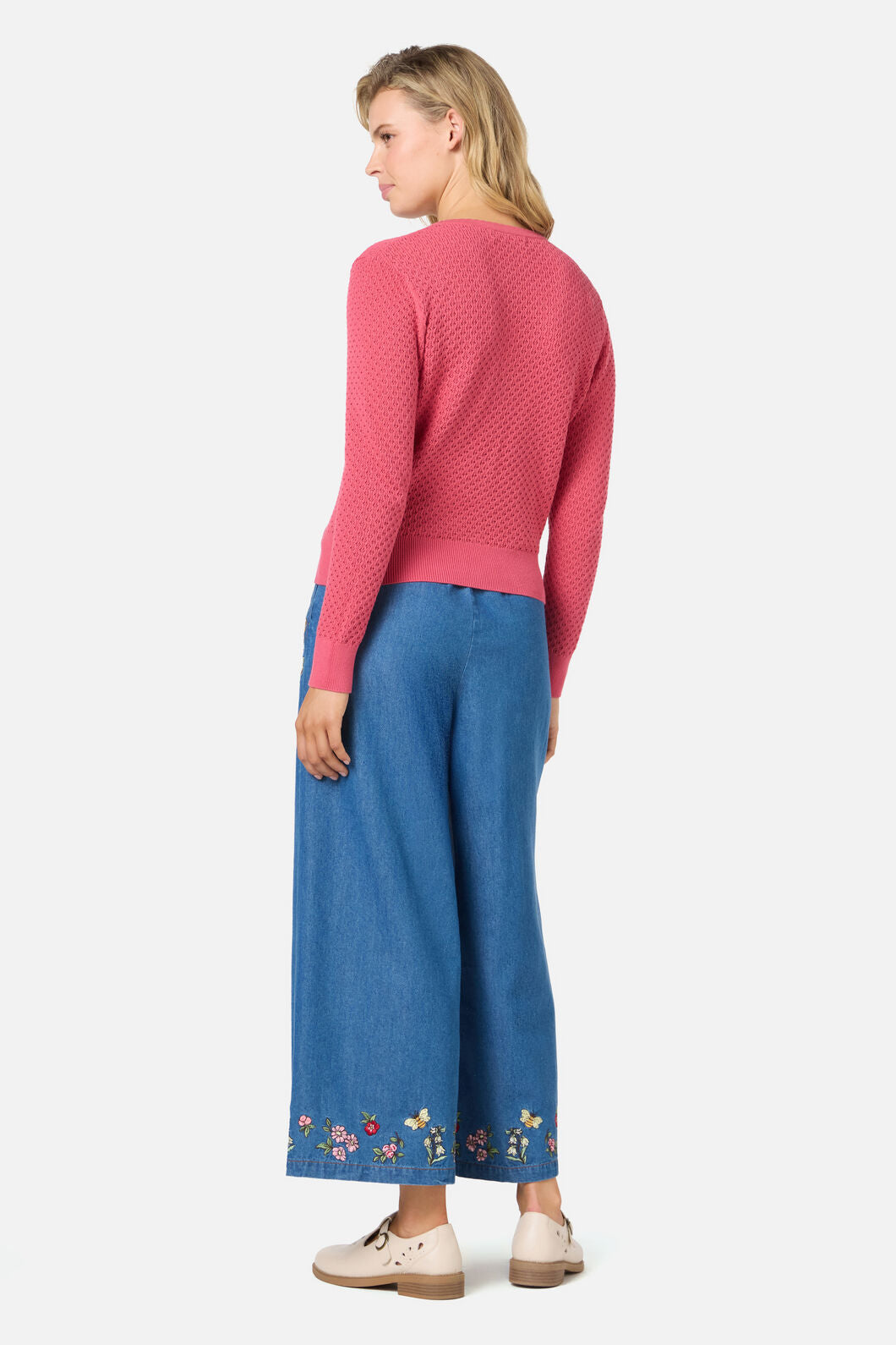 Princess Highway - Ivy Lace Knit Cardigan - rose