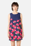 Princess Highway - Lulu Flower Shift Dress - navy