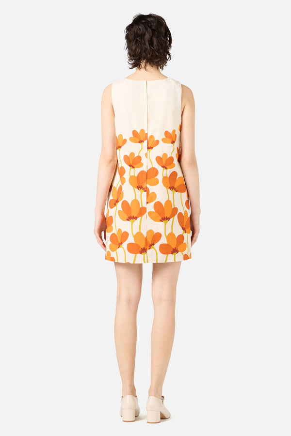 Princess Highway - Lulu Flower Shift Dress - cream