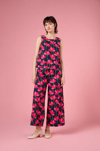 Princess Highway - Lulu Flower Culotte - navy