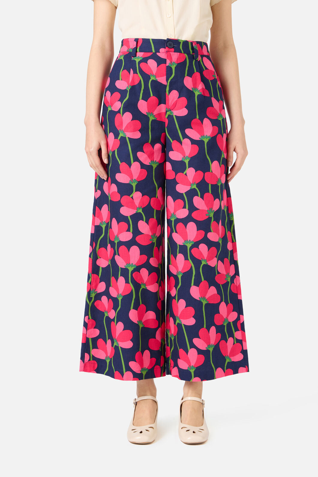 Princess Highway - Lulu Flower Culotte - navy