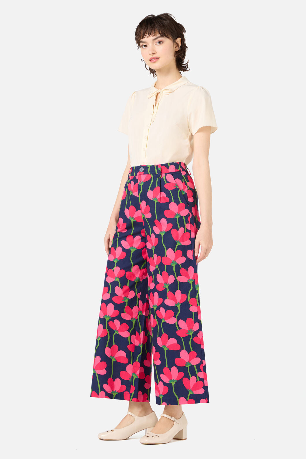 Princess Highway - Lulu Flower Culotte - navy