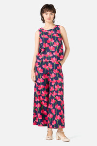 Princess Highway - Lulu Flower Culotte - navy