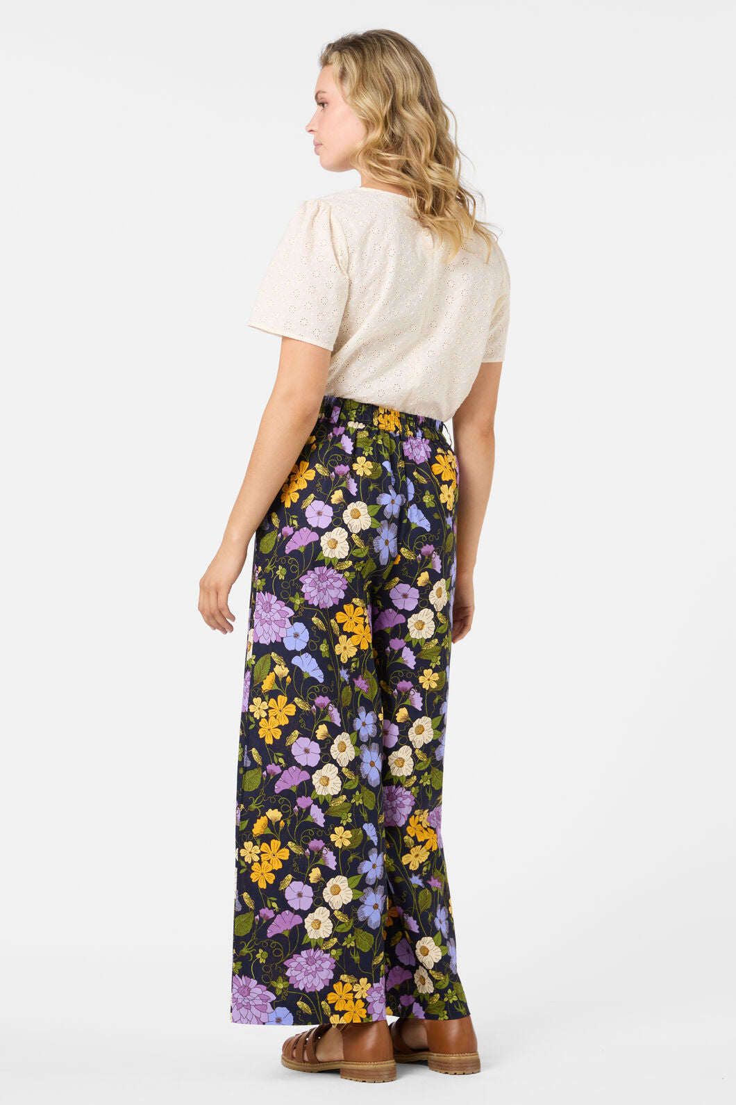 Princess Highway - Grasshopper Floral Pant - navy