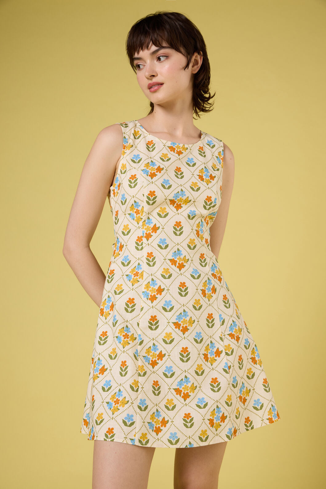 Princess Highway - Judy Shift Mini Dress - cream