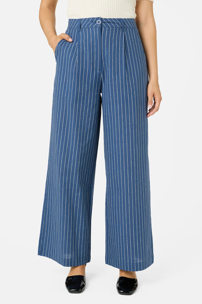 Princess Highway - Frankie Pinstripe Pant - navy