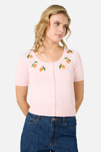 Princess Highway - APRICOTS EMBROIDERED CARDIGAN - blush