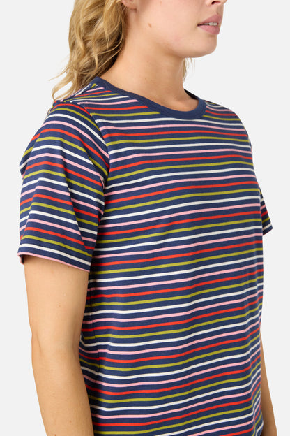 Princess Highway - Susie Retro Stripe Tee - navy-multi