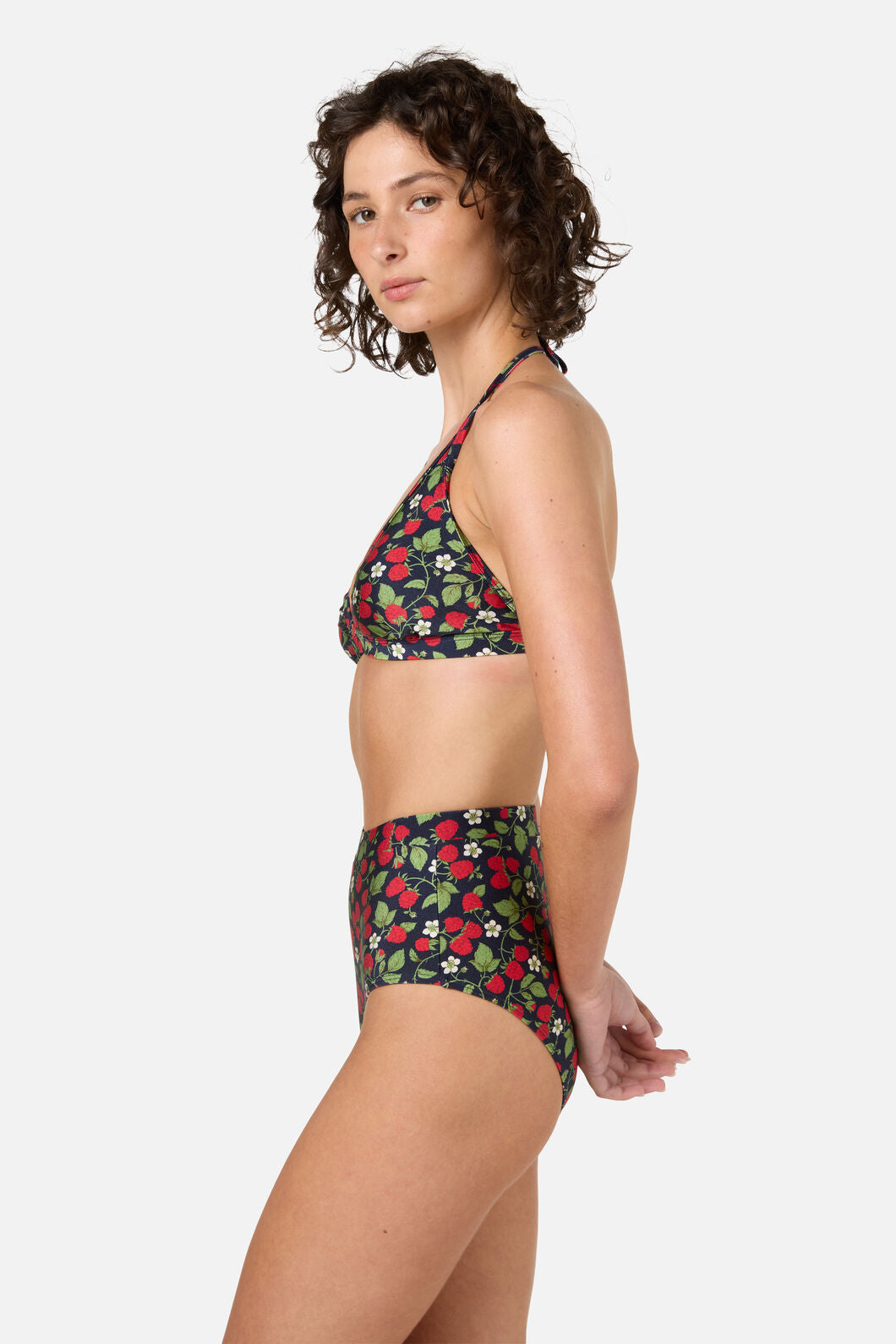 Princess Highway - Raspberry Tri Bikini Top - navy