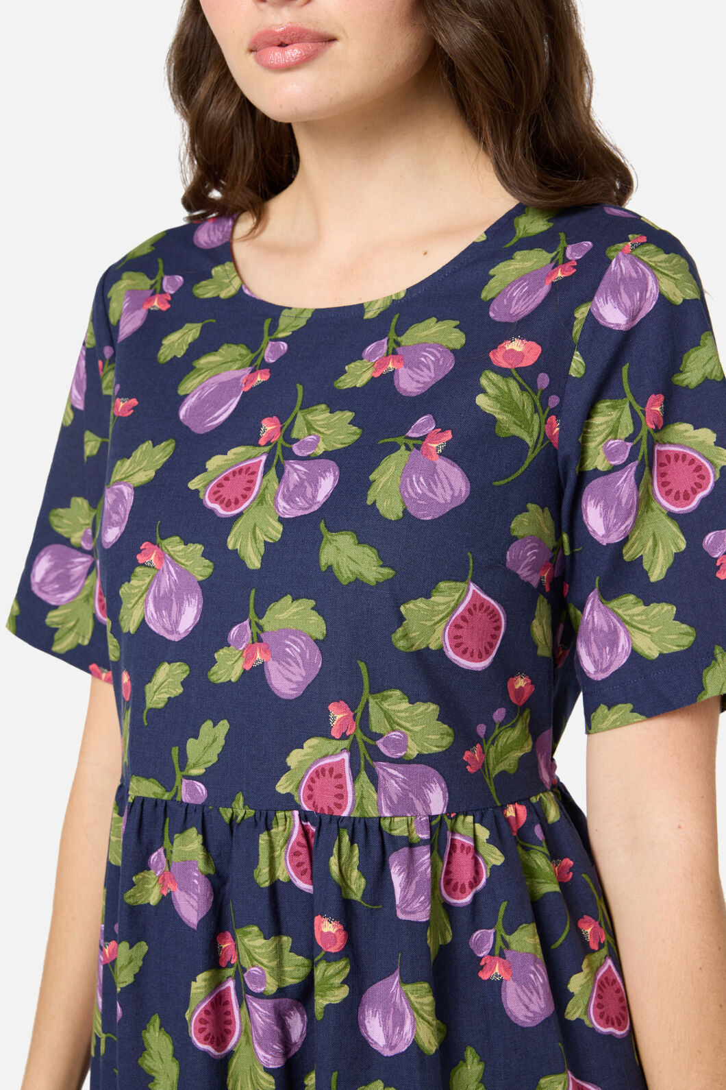 Princess Highway - Fig Tiered Smock Dress - navy