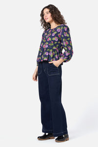 Princess Highway - Fig Smock Top - navy