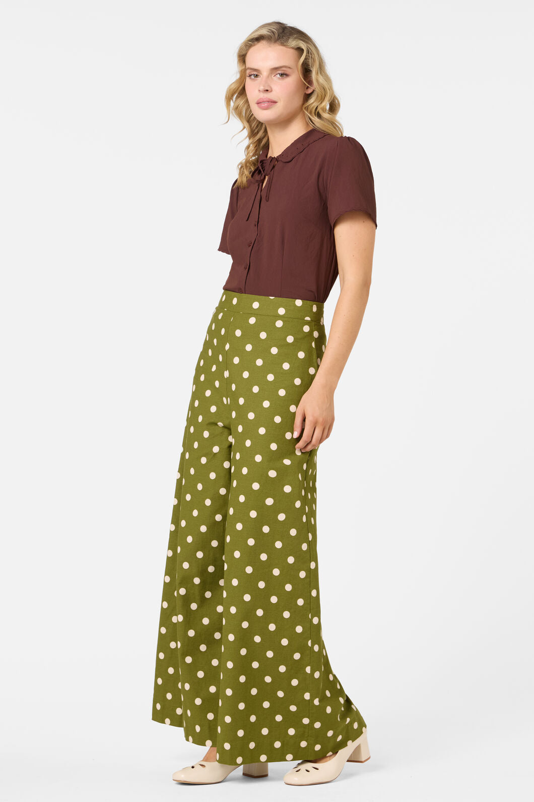 Princess Highway - Josie Short Sleeve Blouse - chocolate