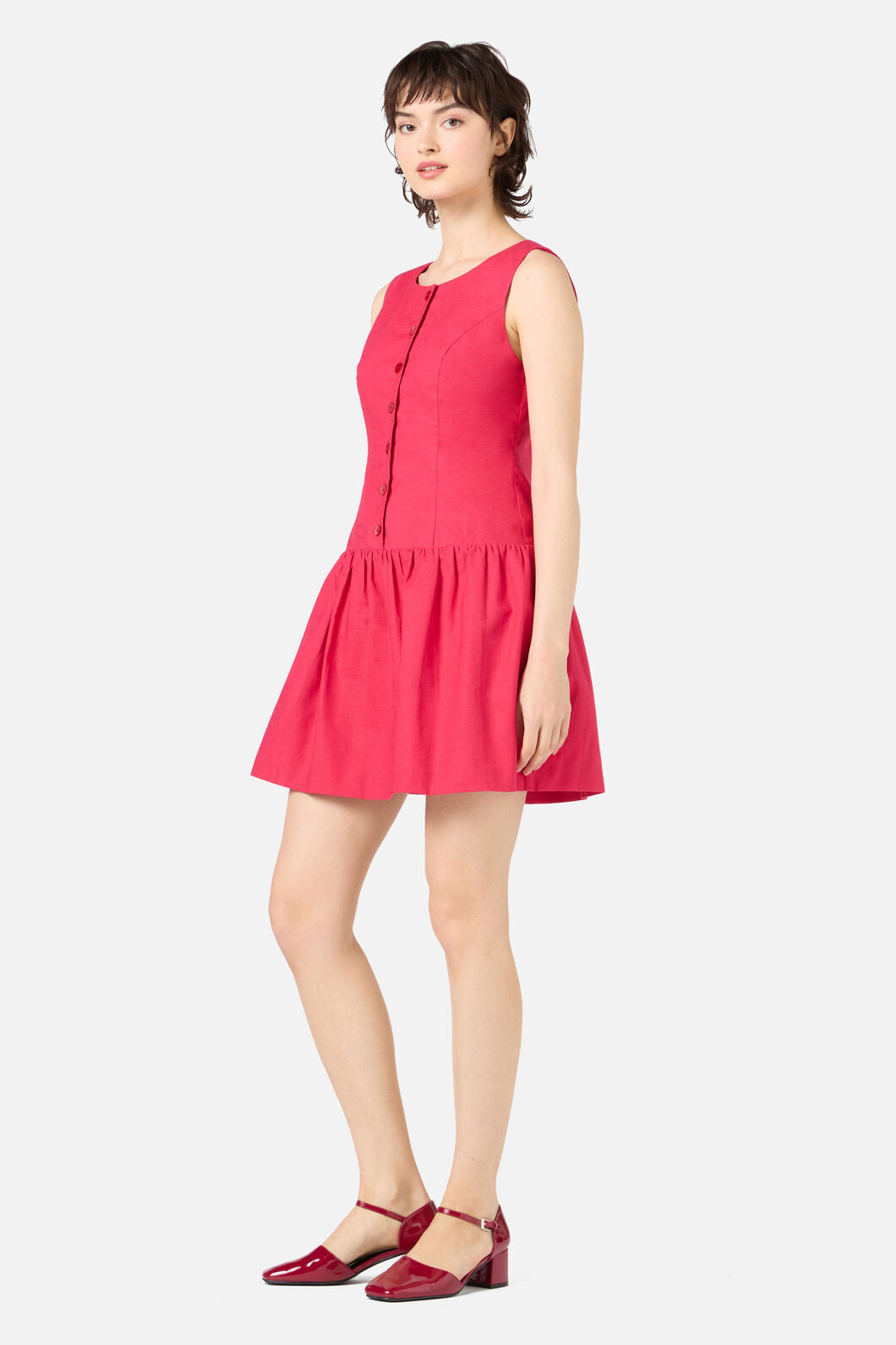 Princess Highway - Sheri Drop Waist Mini Dress - red