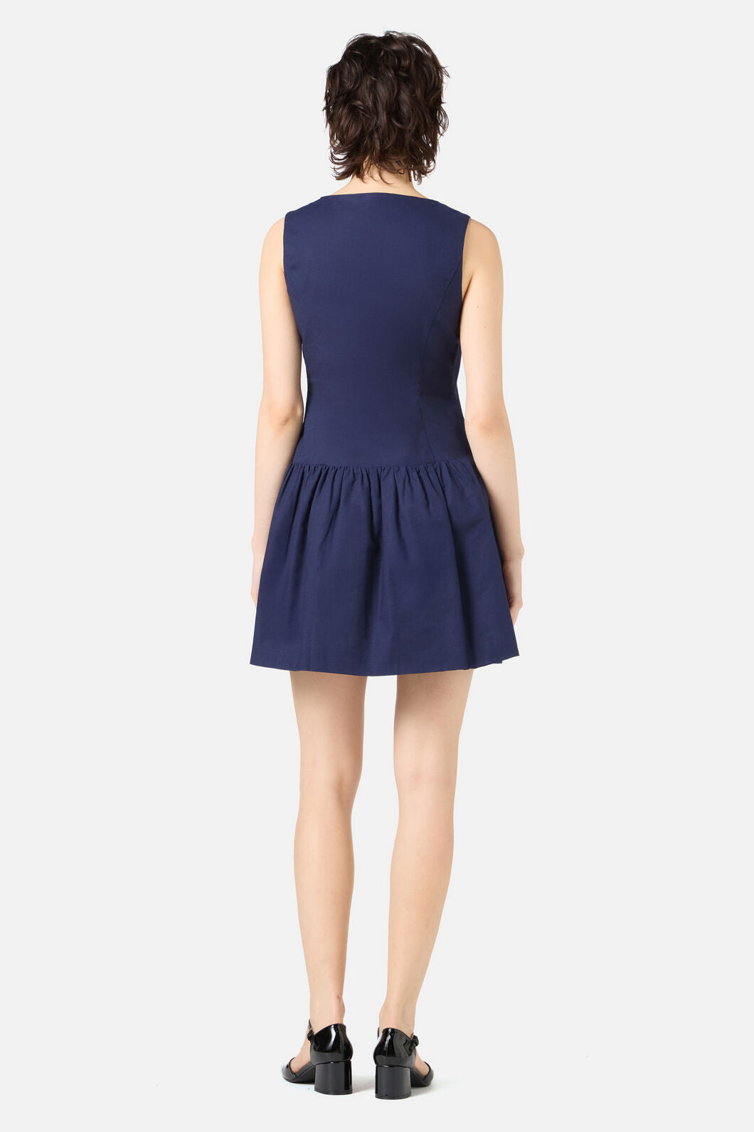 Princess Highway - Sheri Drop Waist Mini Dress - navy