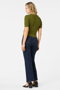 Princess Highway - Garden Short Sleeve Cardigan - olive