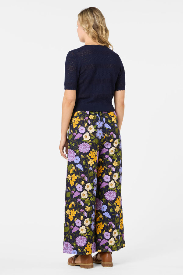 Princess Highway - Mae Short Sleeve Cardigan - navy