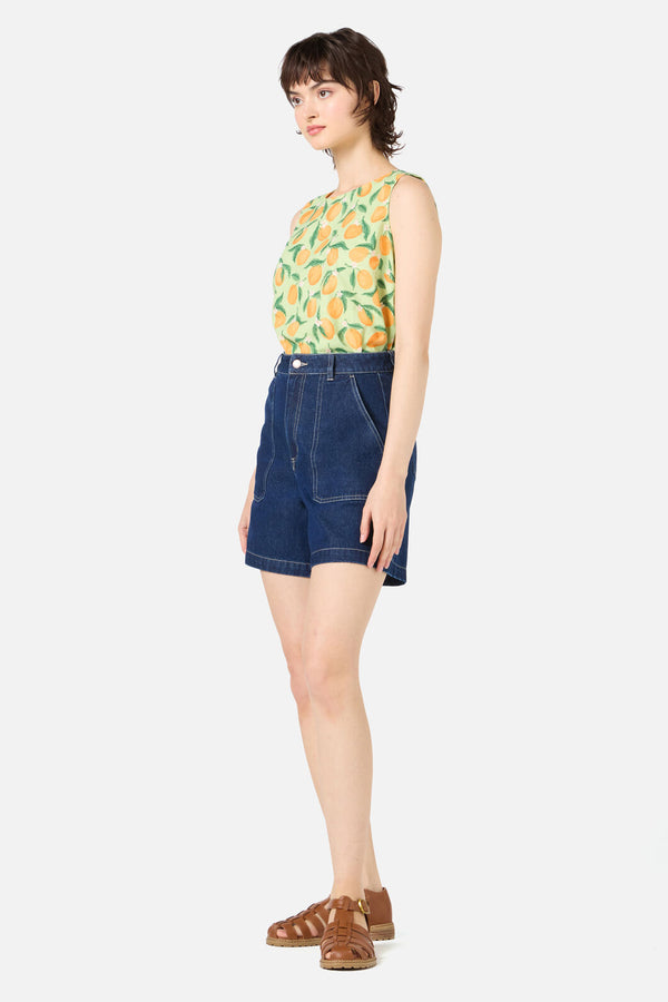 Princess Highway - Reece Denim Short - dark-denim