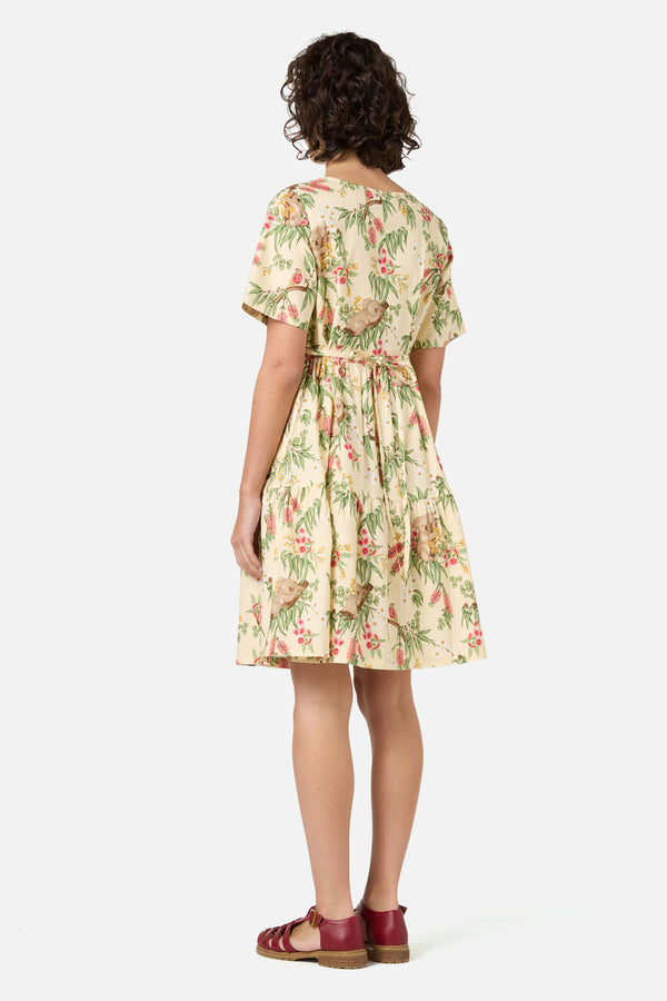 Princess Highway - Koala Smock Dress - lemon