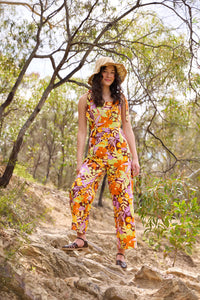 Princess Highway - Lexi Floral Jumpsuit - chocolate