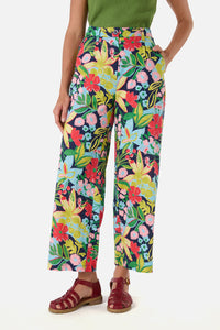 Princess Highway - Lexi Floral Relaxed Pant - navy