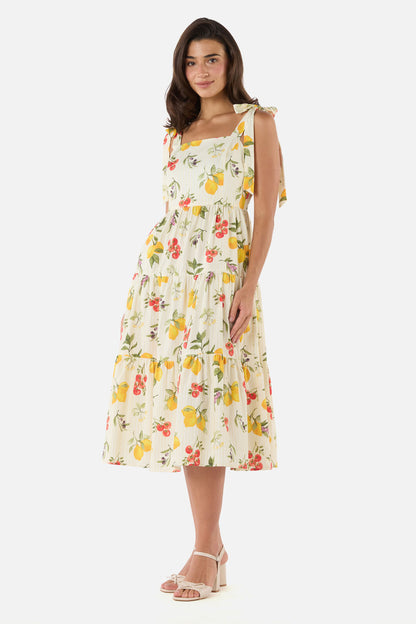 Princess Highway - Carla Picnic Tiered Midi Dress - cream