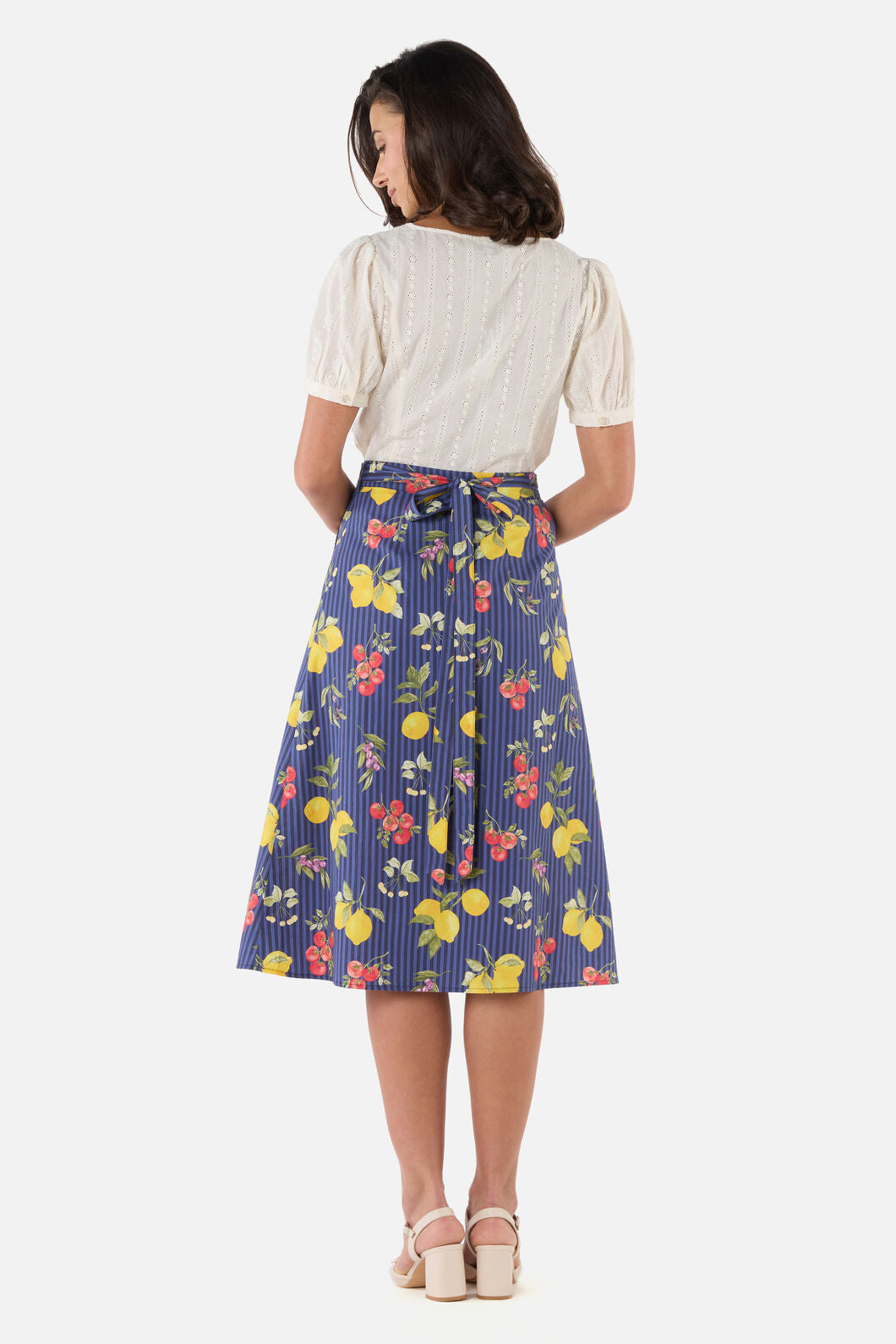 Princess Highway - Carla Picnic Midi Wrap Skirt - navy