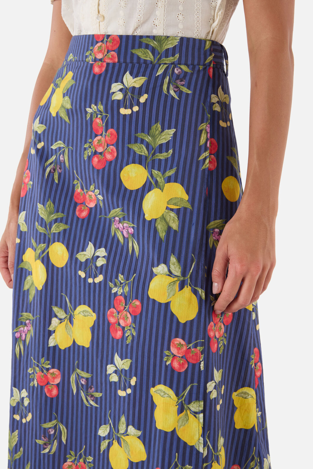 Princess Highway - Carla Picnic Midi Wrap Skirt - navy