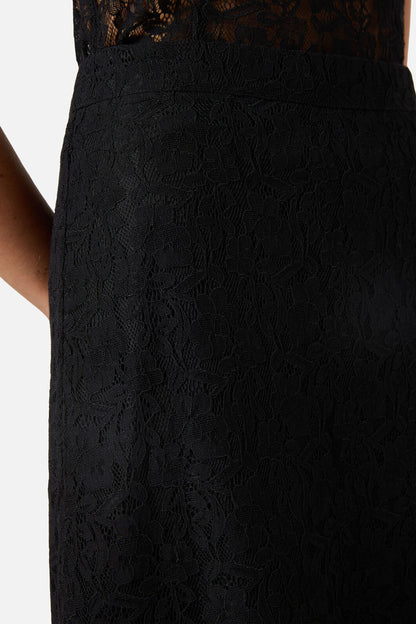 Princess Highway - Amara Lace Midi Skirt - black
