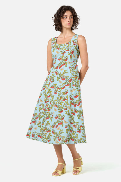 Princess Highway - Cherry Tomatoes Midi Dress - blue