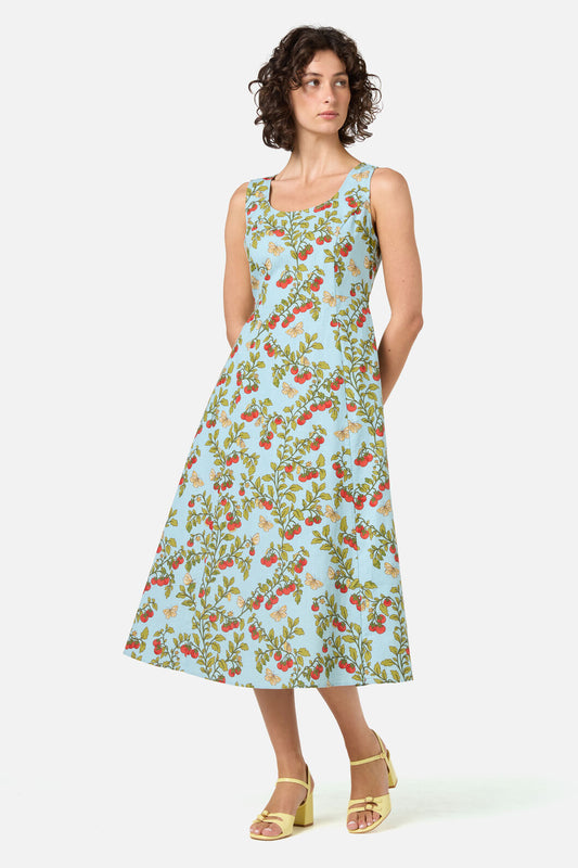 Princess Highway - Cherry Tomatoes Midi Dress - blue