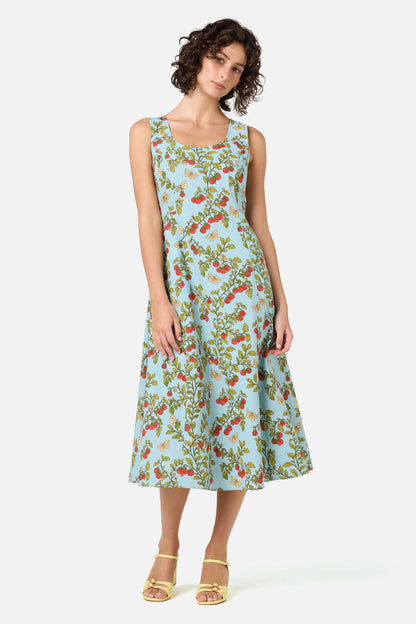 Princess Highway - Cherry Tomatoes Midi Dress - blue