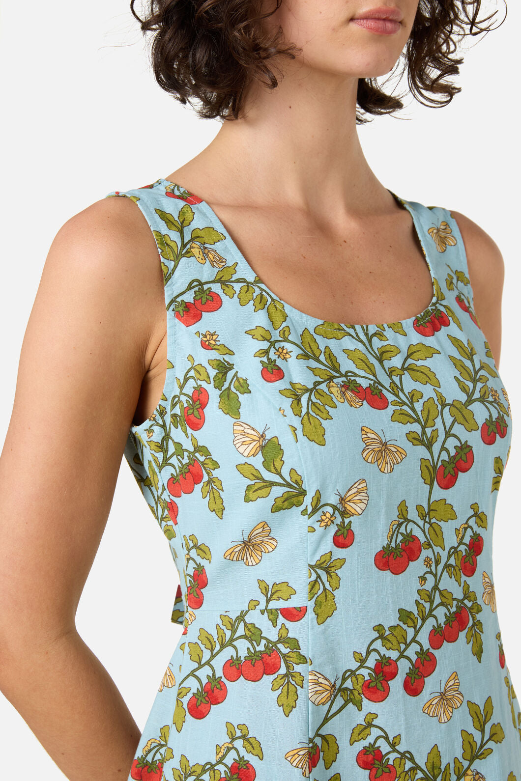 Princess Highway - Cherry Tomatoes Midi Dress - blue