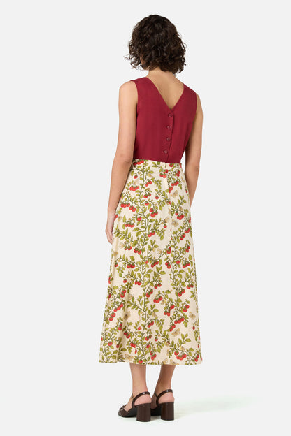 Princess Highway - Cherry Tomatoes Midi Skirt - cream