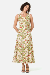 Princess Highway - Cherry Tomatoes Midi Skirt - cream