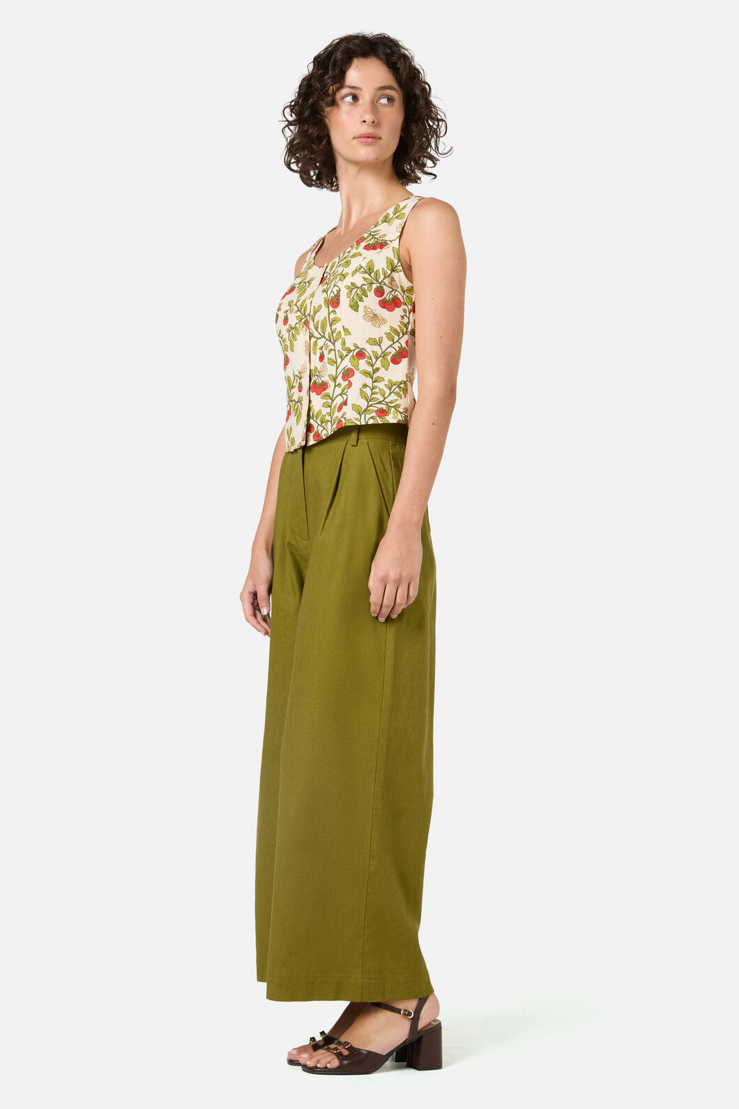 Princess Highway - Cherry Tomatoes Corset Top - cream