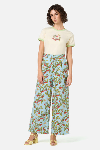 Princess Highway - Cherry Tomatoes Relaxed Pant - blue