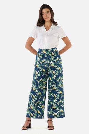 Princess Highway - Yellow Robin Relaxed Pant - navy