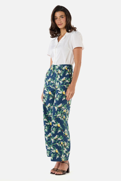 Princess Highway - Yellow Robin Relaxed Pant - navy